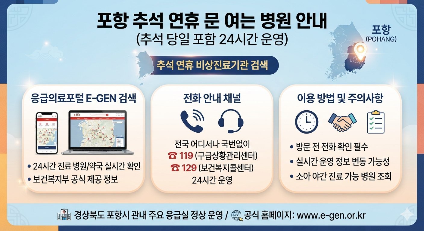 포항 추석 문 여는 병원 바로가기